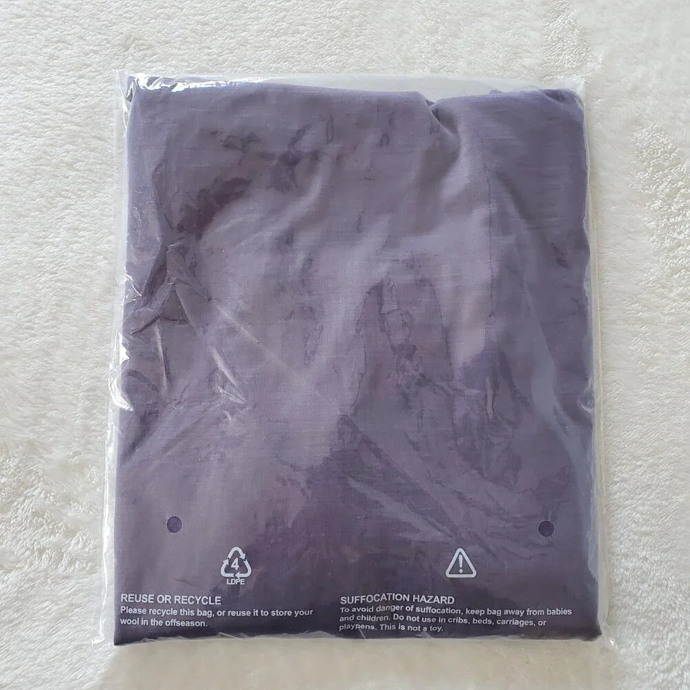 Woolx Sophia Bodysuit Merino Wool Blend Purple Small - Picture 10 of 10